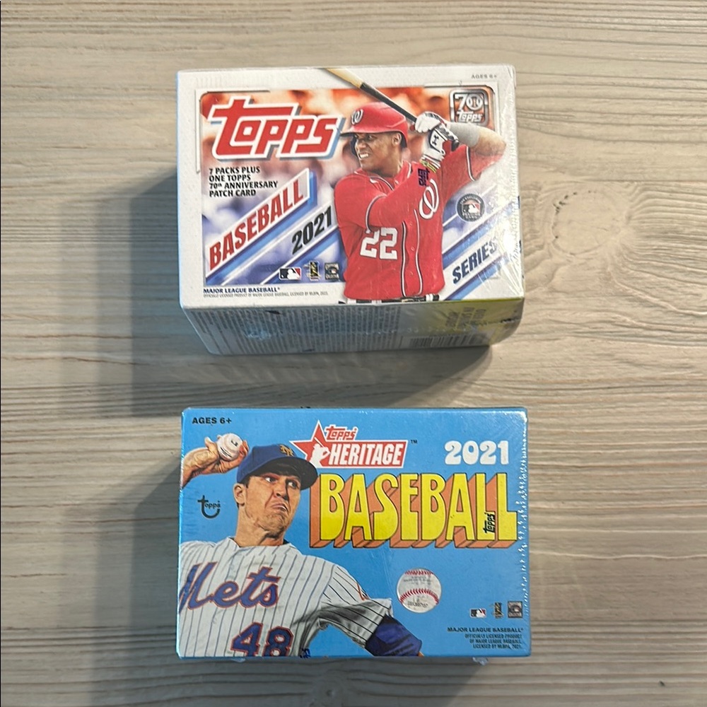 SEALED 2021 Topps and Heritage Baseball Card Boxes